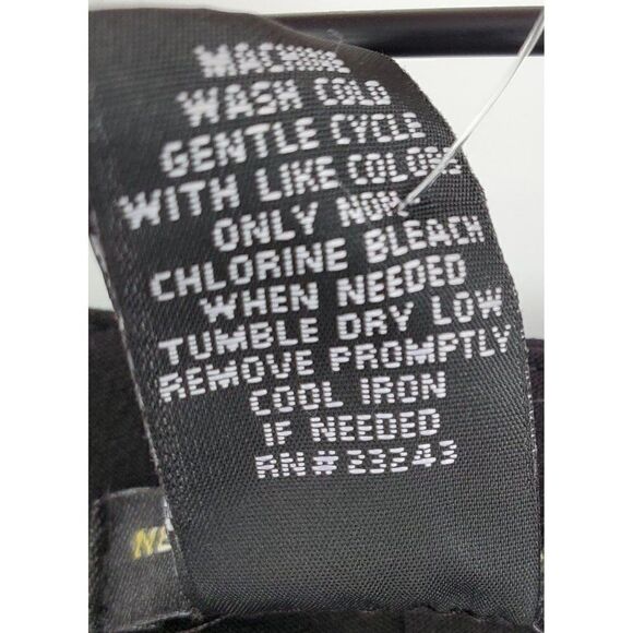 New York & Company Crop Pants Womens Size 4 Stretch Straight Mid Rise Black - Picture 8 of 9